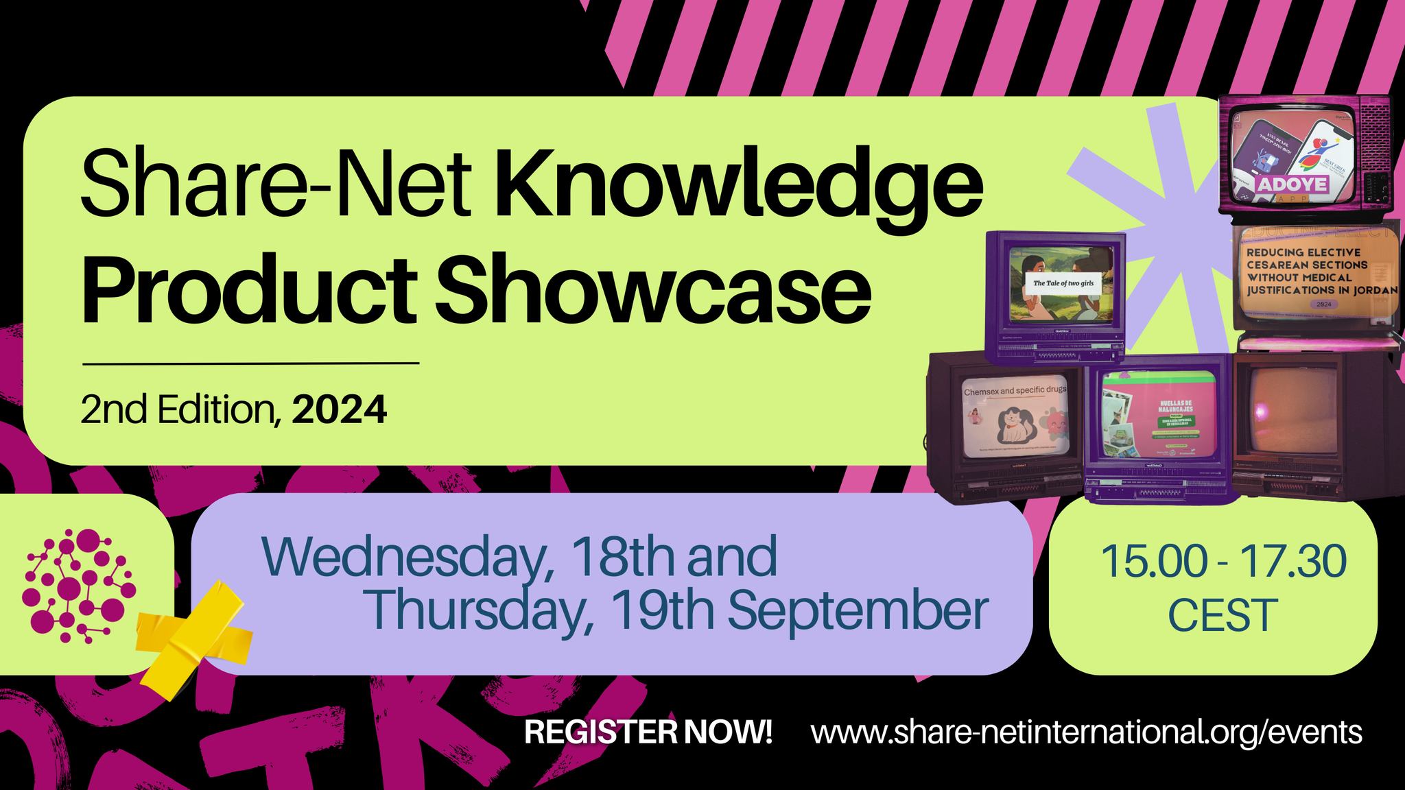 Register now! Share-Net Knowledge Product Showcase 2024